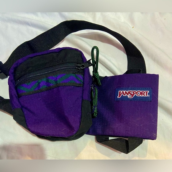 JanSport Purple and Black Men's Bag - Picture 1 of 3